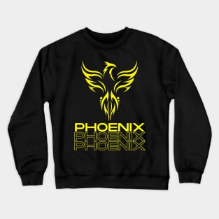 Black Modern Phoenix Crewneck Sweatshirt